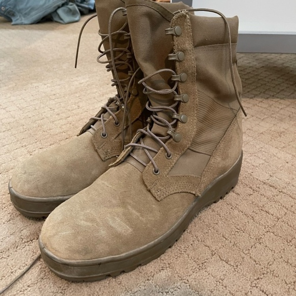 Military Combat Boots size 12 look like Shia Lebeouf or Kanye West Yeezy